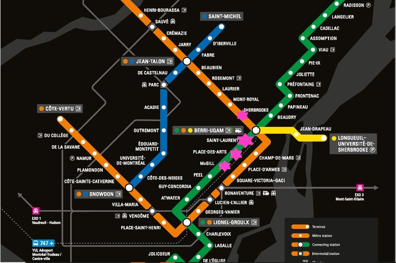 Montreal Metro Map