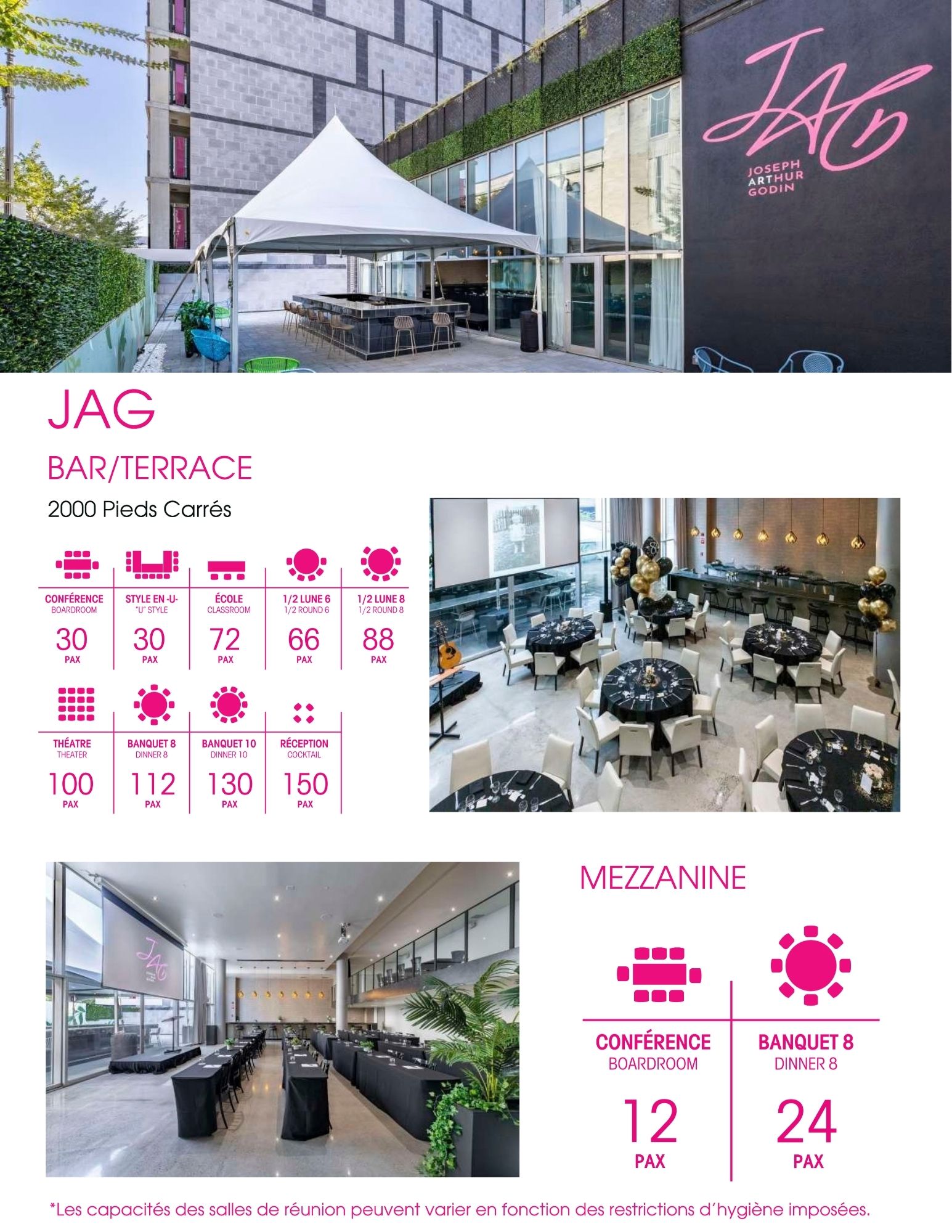 un collage d'un restaurant